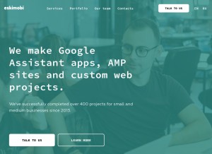 How eski.mobi looks like on a tablet such as an iPad.