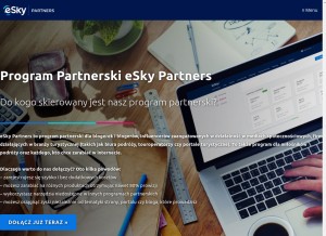 How eskypartners.com looks like on a tablet such as an iPad.
