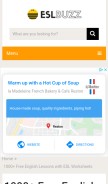 How eslbuzz.com looks like on a mobile device such as an iPhone.
