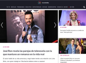 How esmas.com looks like on a tablet such as an iPad.