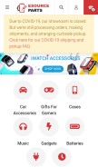 How esourceparts.ca looks like on a mobile device such as an iPhone.