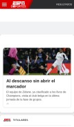 How espndeportes.com looks like on a mobile device such as an iPhone.