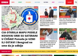 How espreso.rs looks like on a tablet such as an iPad.