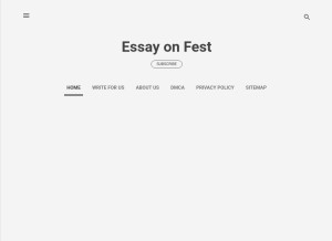 How essayonfest.online looks like on a tablet such as an iPad.