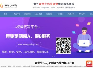 How essayquality.com looks like on a tablet such as an iPad.