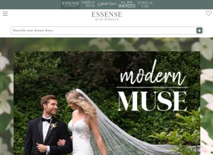 How essensedesigns.com looks like on a tablet such as an iPad.