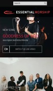 How essentialworship.com looks like on a mobile device such as an iPhone.