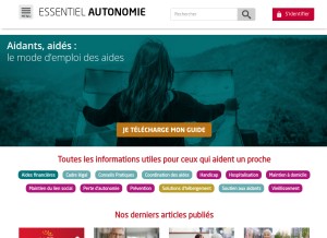 How essentiel-autonomie.com looks like on a tablet such as an iPad.