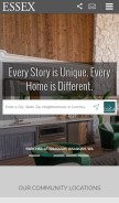 How essexapartmenthomes.com looks like on a mobile device such as an iPhone.