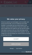 How essexlive.news looks like on a mobile device such as an iPhone.