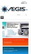 How est-aegis.com looks like on a mobile device such as an iPhone.