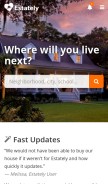 How estately.com looks like on a mobile device such as an iPhone.