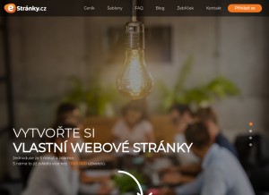 How estranky.cz looks like on a tablet such as an iPad.