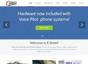 How estreet.com looks like on a tablet such as an iPad.