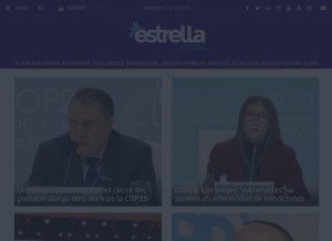 How estrelladigital.es looks like on a tablet such as an iPad.