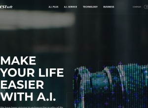 How estsoft.com looks like on a tablet such as an iPad.