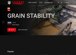 How estumar.com looks like on a tablet such as an iPad.