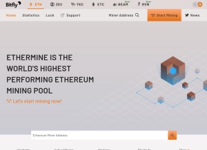 How ethermine.org looks like on a tablet such as an iPad.