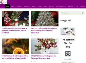 How ethinify.com looks like on a tablet such as an iPad.
