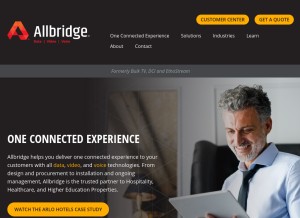 How ethostream.com looks like on a tablet such as an iPad.