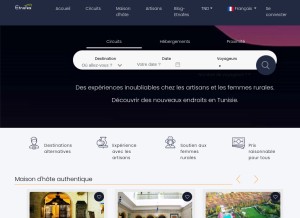 How etnafes.com looks like on a tablet such as an iPad.