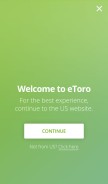 How etoro.com looks like on a mobile device such as an iPhone.