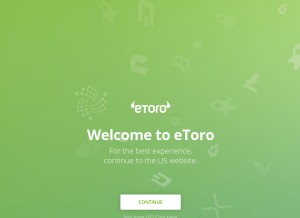 How etoro.com looks like on a tablet such as an iPad.