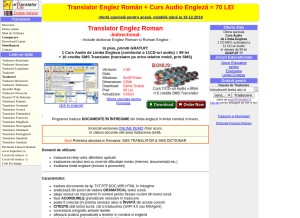 How etranslator.ro looks like on a tablet such as an iPad.