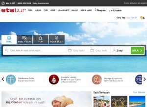 How etstur.com looks like on a tablet such as an iPad.