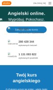 How etutor.pl looks like on a mobile device such as an iPhone.
