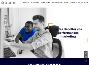 How eulerian.net looks like on a tablet such as an iPad.