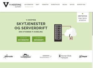 How eunet.no looks like on a tablet such as an iPad.