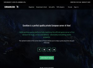 How euroaion.com looks like on a tablet such as an iPad.