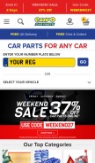 How eurocarparts.com looks like on a mobile device such as an iPhone.