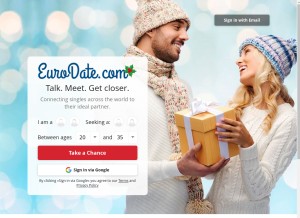 How eurodate.com looks like on a tablet such as an iPad.