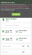 How europcar.fr looks like on a mobile device such as an iPhone.