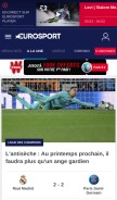 How eurosport.fr looks like on a mobile device such as an iPhone.