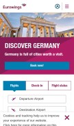 How eurowings.com looks like on a mobile device such as an iPhone.