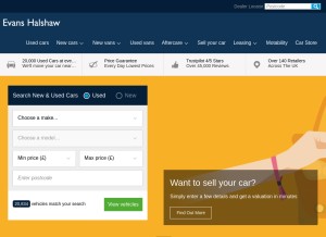 How evanshalshaw.com looks like on a tablet such as an iPad.