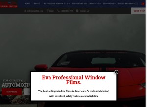 How evasfilm.com looks like on a tablet such as an iPad.