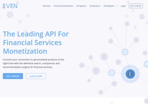 How evenfinancial.com looks like on a tablet such as an iPad.