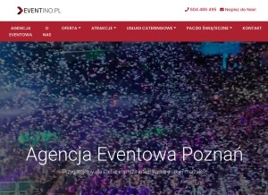 How eventino.pl looks like on a tablet such as an iPad.