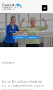 How everestrehab.com looks like on a mobile device such as an iPhone.