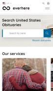 How everhere.com looks like on a mobile device such as an iPhone.