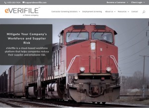 How everifile.com looks like on a tablet such as an iPad.