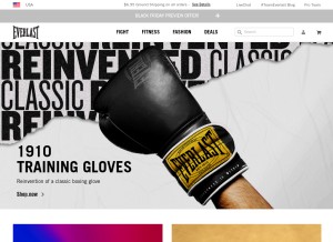 How everlast.com looks like on a tablet such as an iPad.