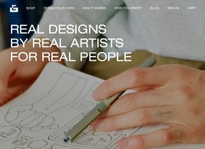 How everpress.com looks like on a tablet such as an iPad.