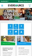 How eversource.com looks like on a mobile device such as an iPhone.