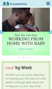 How everydayfamily.com looks like on a mobile device such as an iPhone.