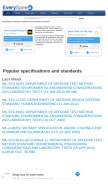 How everyspec.com looks like on a mobile device such as an iPhone.